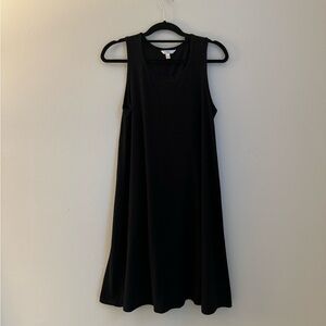 Black Cotton Sleeveless Dress